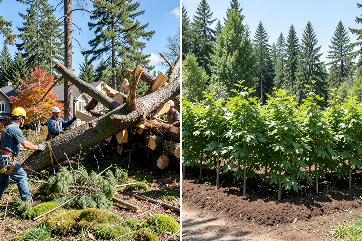 Drone tree inspections in Gig Harbor, Pierce County, WA - Gather site and tree information