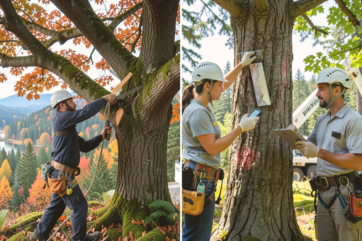 Drone tree inspections in Kirkland, King County, WA - Gather site and tree information