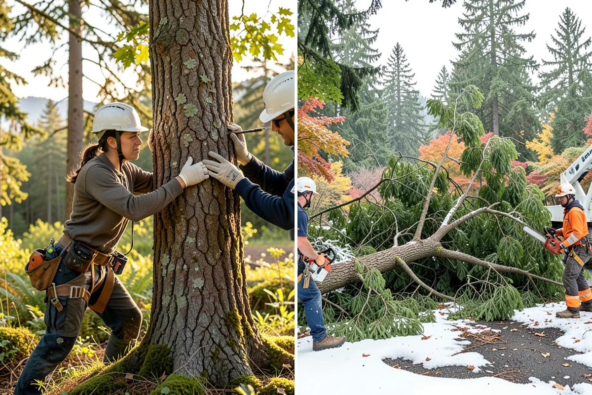 Drone tree inspections in Lake Forest Park, King County, WA - Gather site and tree information