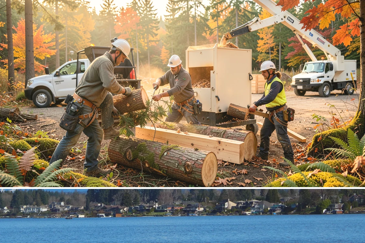 Drone tree inspections in Lake Stevens, Snohomish County, WA - Inspections are performed year-round but methods adapt to seasonal foliage changes that affect visibility of defects in Puget...