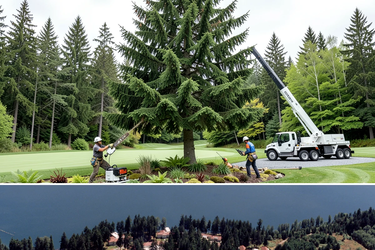 Drone tree inspections in Lakewood, Pierce County, WA - Inspections are performed year-round but methods adapt to seasonal foliage changes that affect visibility of defects in Puget...