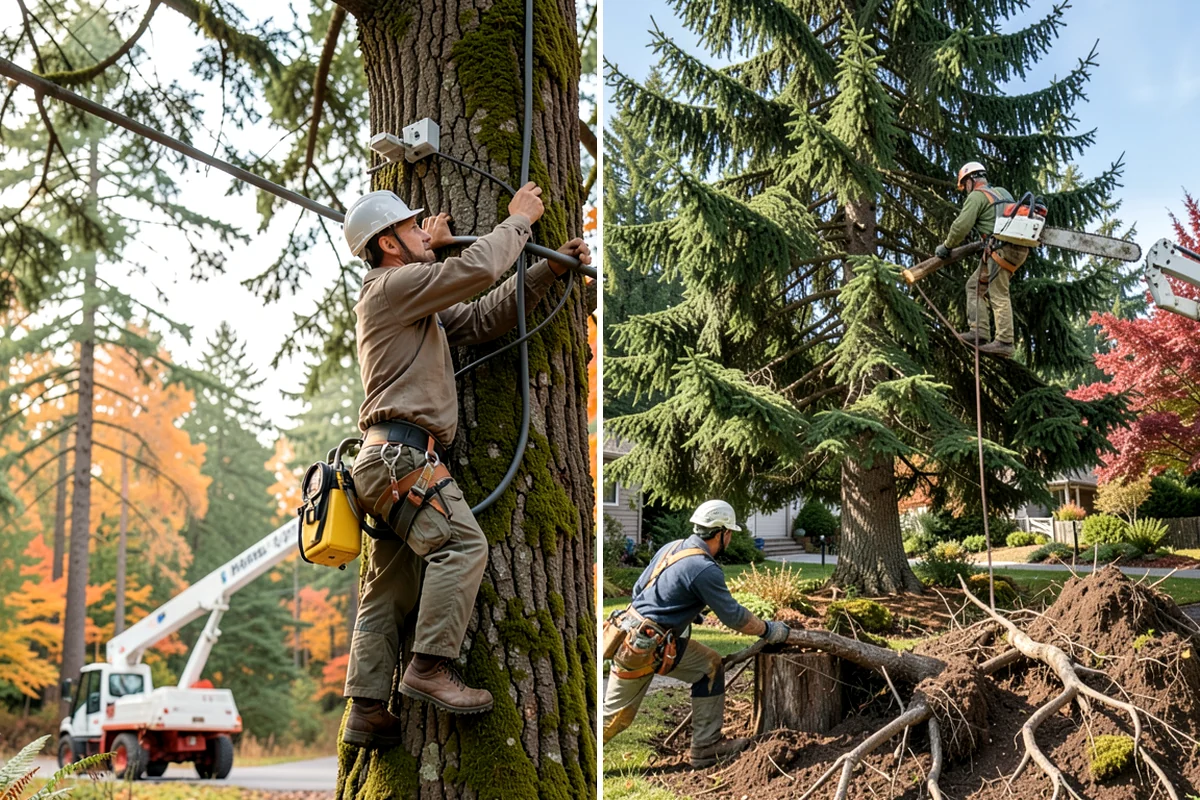 Drone tree inspections in Lyman, Skagit County, WA - Gather site and tree information