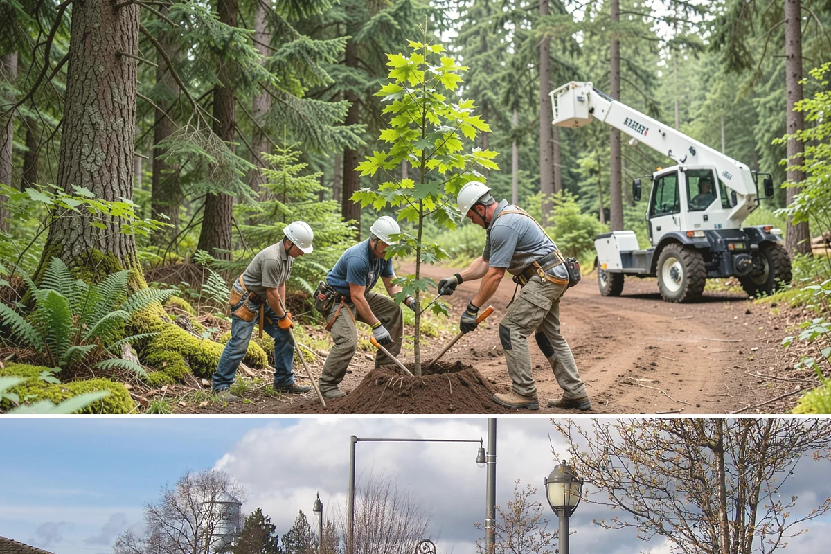 Drone tree inspections in Marysville, Snohomish County, WA - Inspections are performed year-round but methods adapt to seasonal foliage changes that affect visibility of defects in Puget...