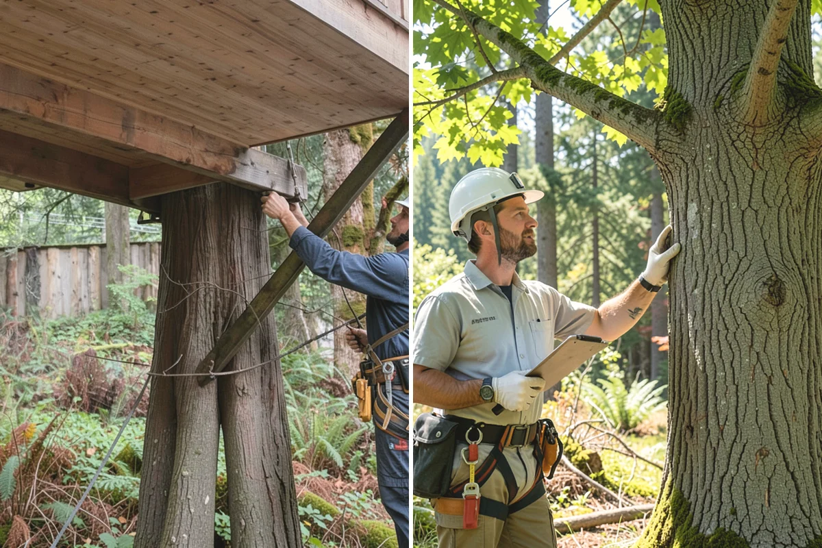 Drone tree inspections in Mercer Island, King County, WA - Gather site and tree information