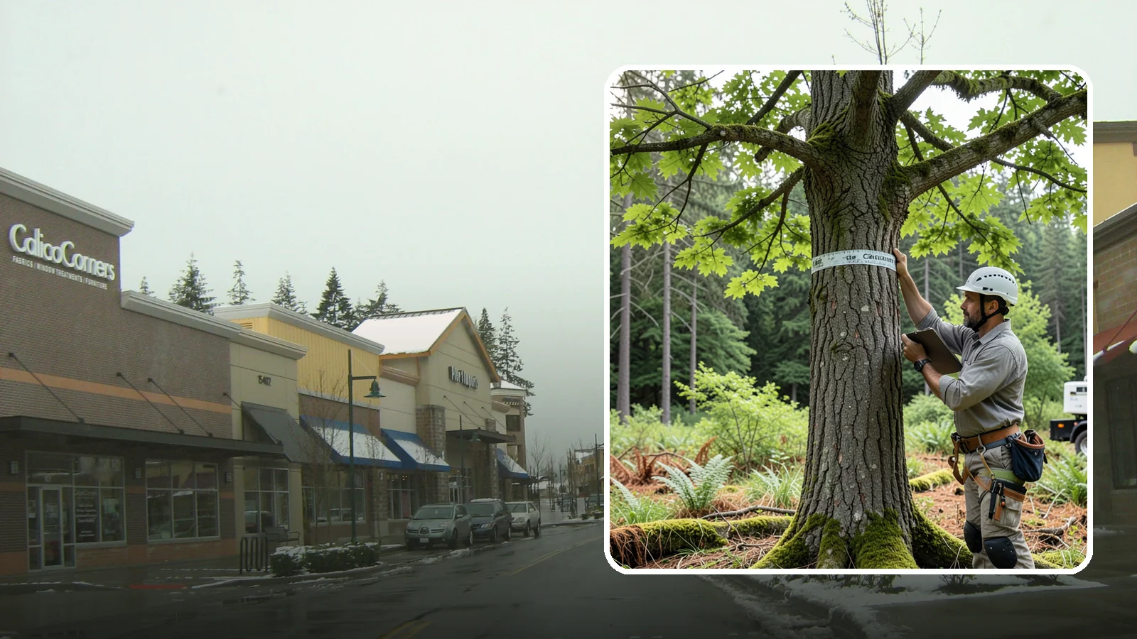 Drone tree inspections in Mill Creek, Snohomish County, WA - The aerial inspection of trees using a drone.
