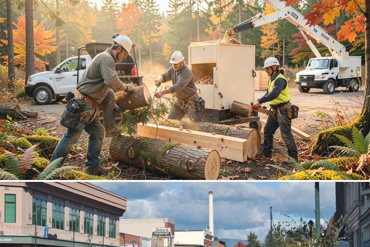 Drone tree inspections in Monroe, Snohomish County, WA - Inspections are performed year-round but methods adapt to seasonal foliage changes that affect visibility of defects in Puget...
