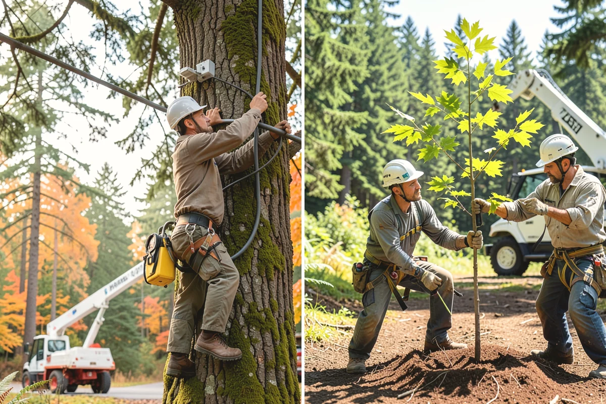 Drone tree inspections in Oak Harbor, Island County, WA - Gather site and tree information
