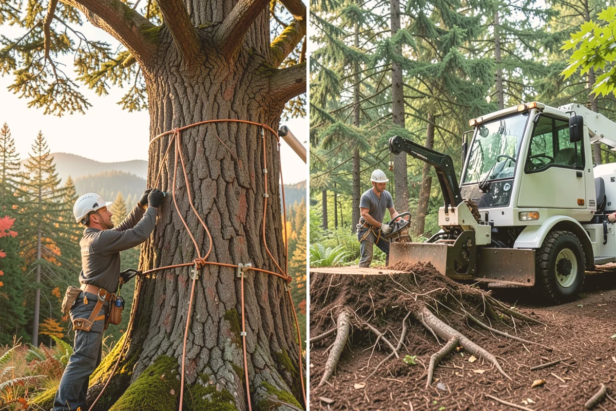 Drone tree inspections in Orting, Pierce County, WA - Gather site and tree information