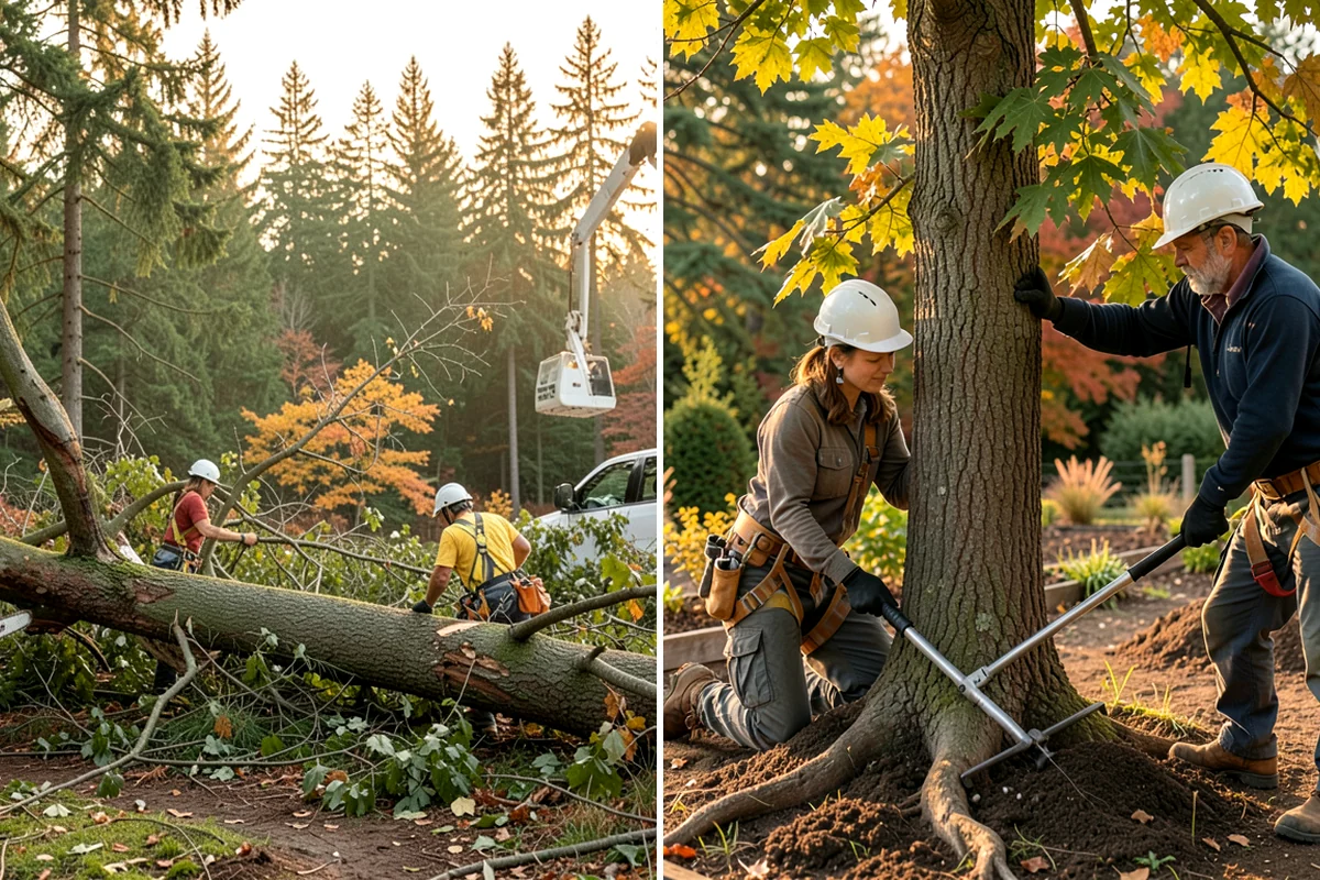 Drone tree inspections in SeaTac, King County, WA - Gather site and tree information