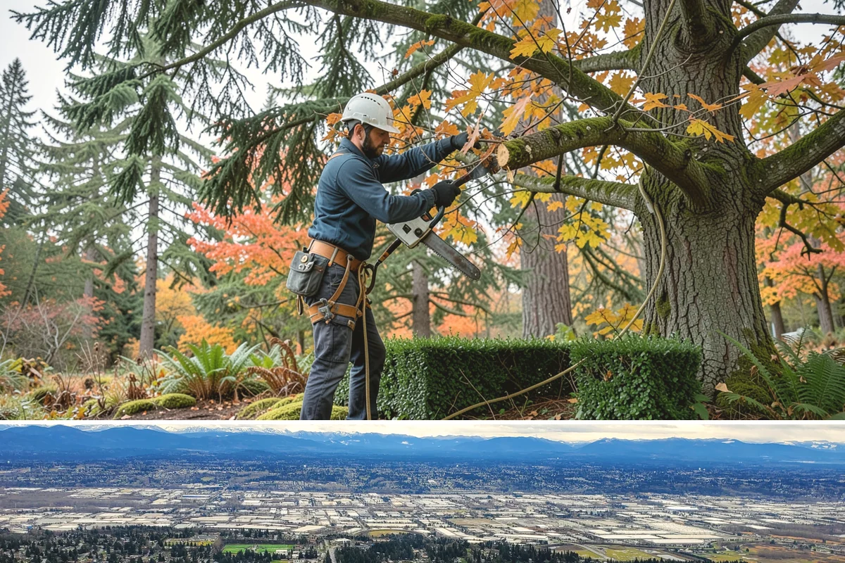 Drone tree inspections in SeaTac, King County, WA - Inspections are performed year-round but methods adapt to seasonal foliage changes that affect visibility of defects in Puget...