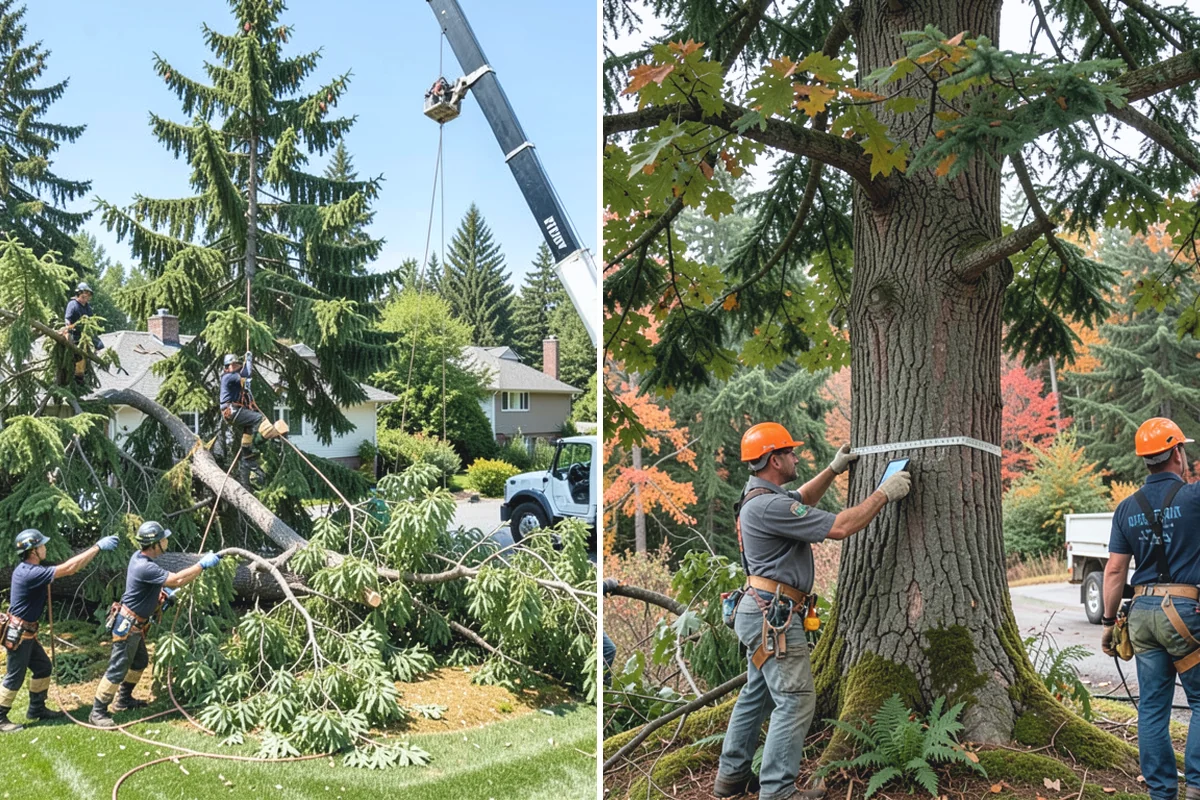 Drone tree inspections in South Prairie, Pierce County, WA - Gather site and tree information