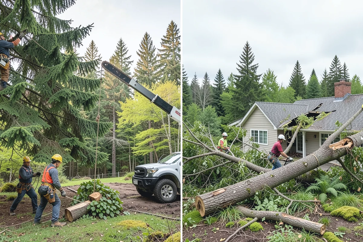 Drone tree inspections in Sumner, Pierce County, WA - Gather site and tree information