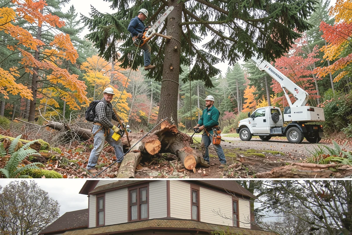 Drone tree inspections in Sumner, Pierce County, WA - Inspections are performed year-round but methods adapt to seasonal foliage changes that affect visibility of defects in Puget...