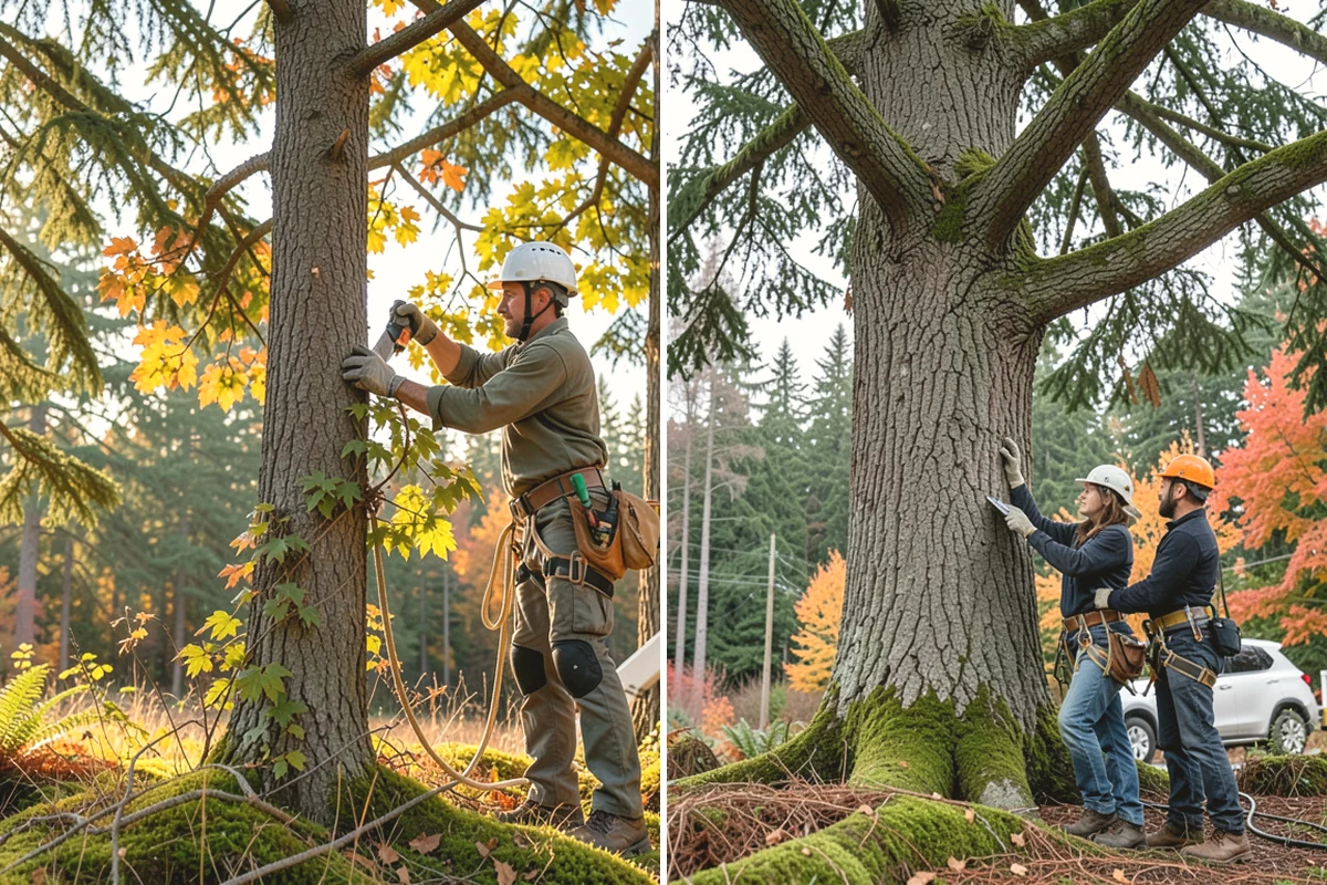 Drone tree inspections in Yarrow Point, King County, WA - Gather site and tree information