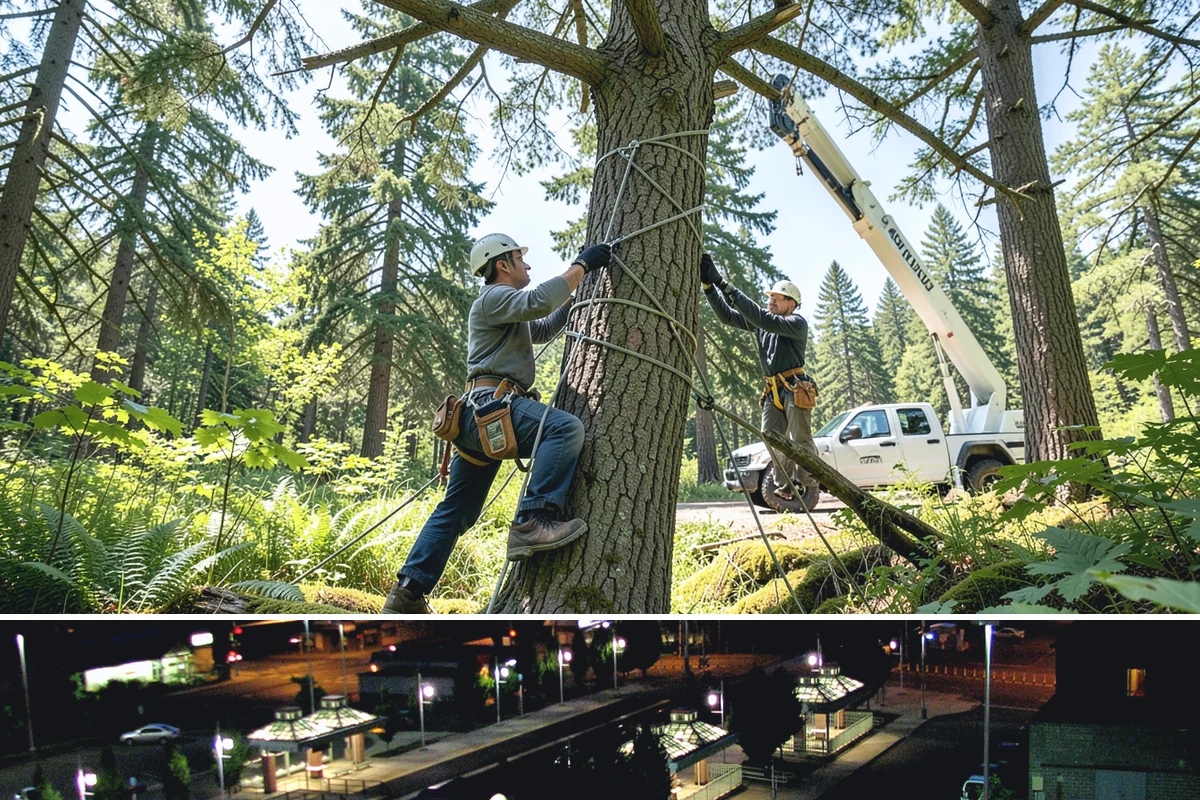 Dynamic cabling installation in Auburn, King County, WA - Work should follow recognized arboricultural standards matched to current site conditions rather than a fixed season.