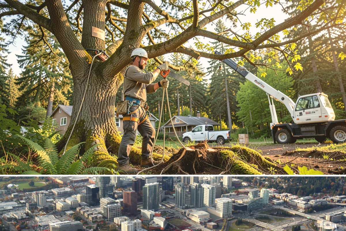 Dynamic cabling installation in Bellevue, King County, WA - Work should follow recognized arboricultural standards matched to current site conditions rather than a fixed season.