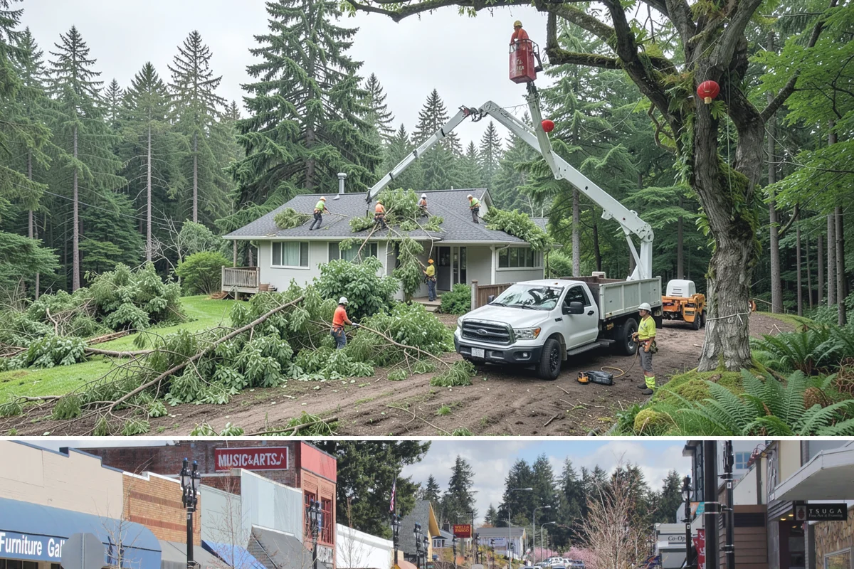 Dynamic cabling installation in Bothell, King County, WA - Work should follow recognized arboricultural standards matched to current site conditions rather than a fixed season.