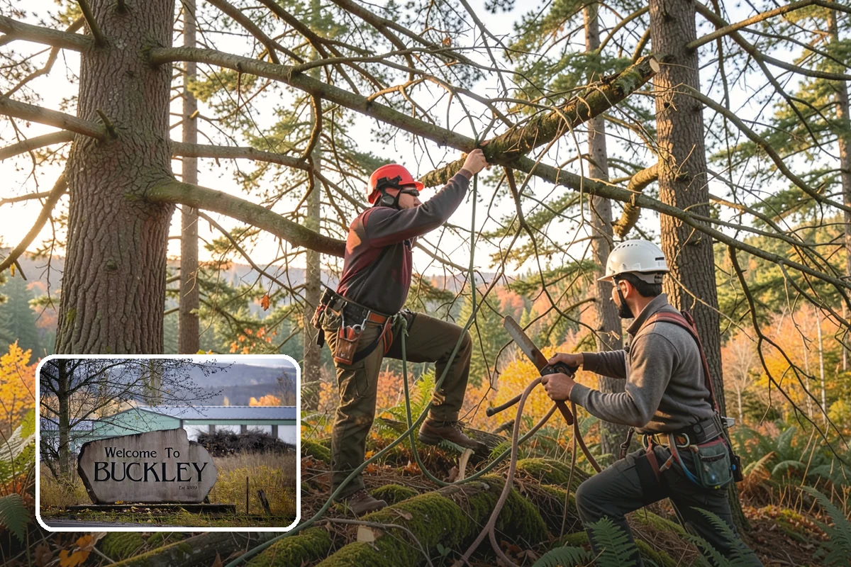 Dynamic cabling installation in Buckley, Pierce County, WA - Reduces the risk of limb or stem failure