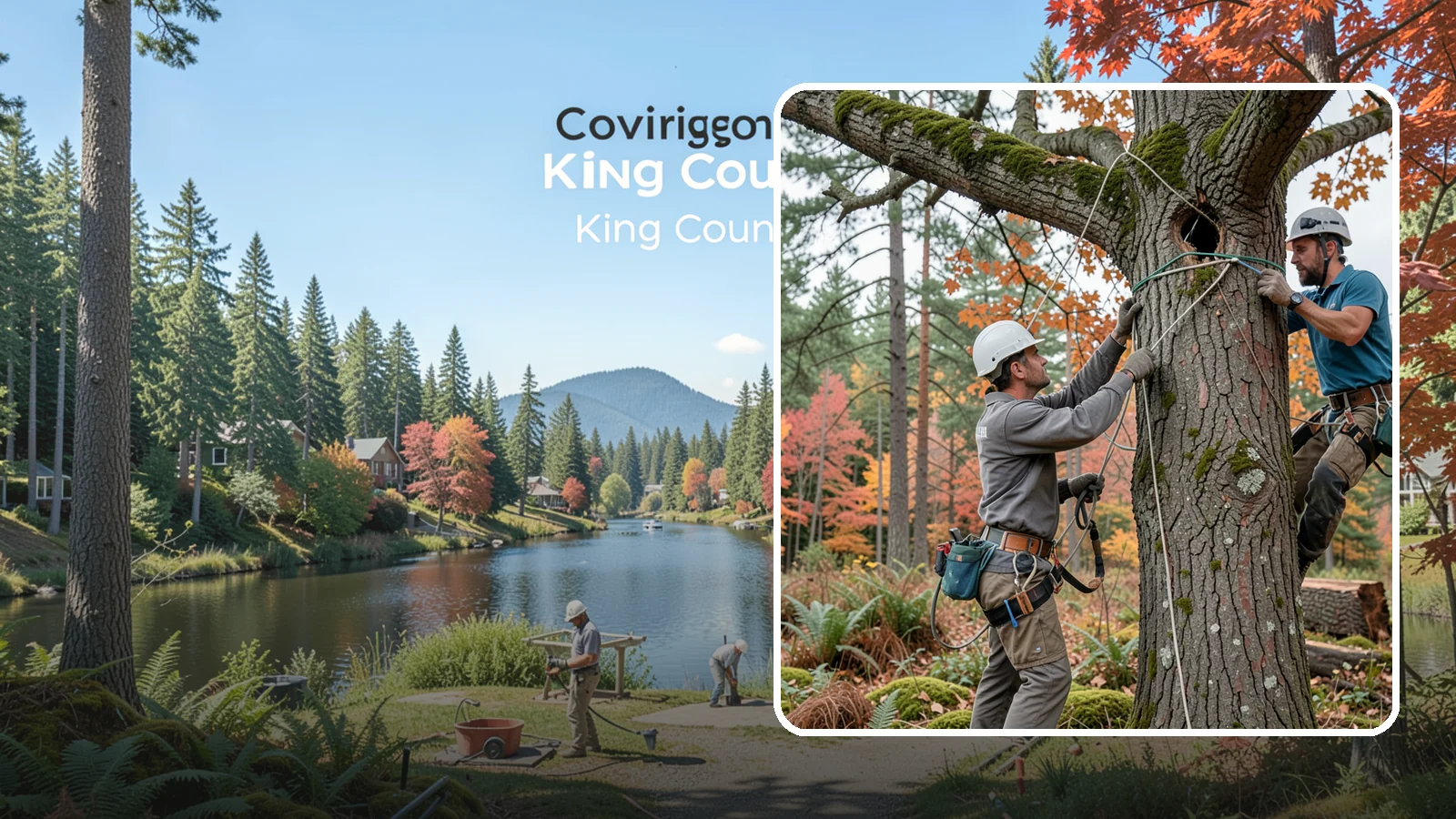 Dynamic cabling installation in Covington, King County, WA - The installation of flexible support systems that allow natural movement.