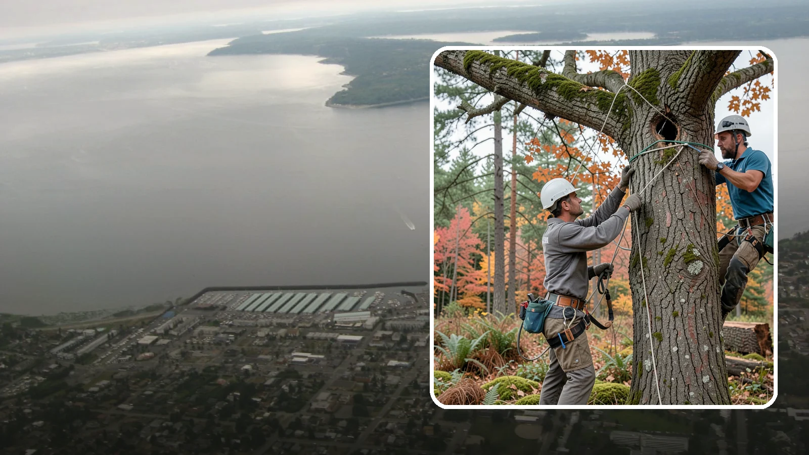 Dynamic cabling installation in Des Moines, King County, WA - The installation of flexible support systems that allow natural movement.