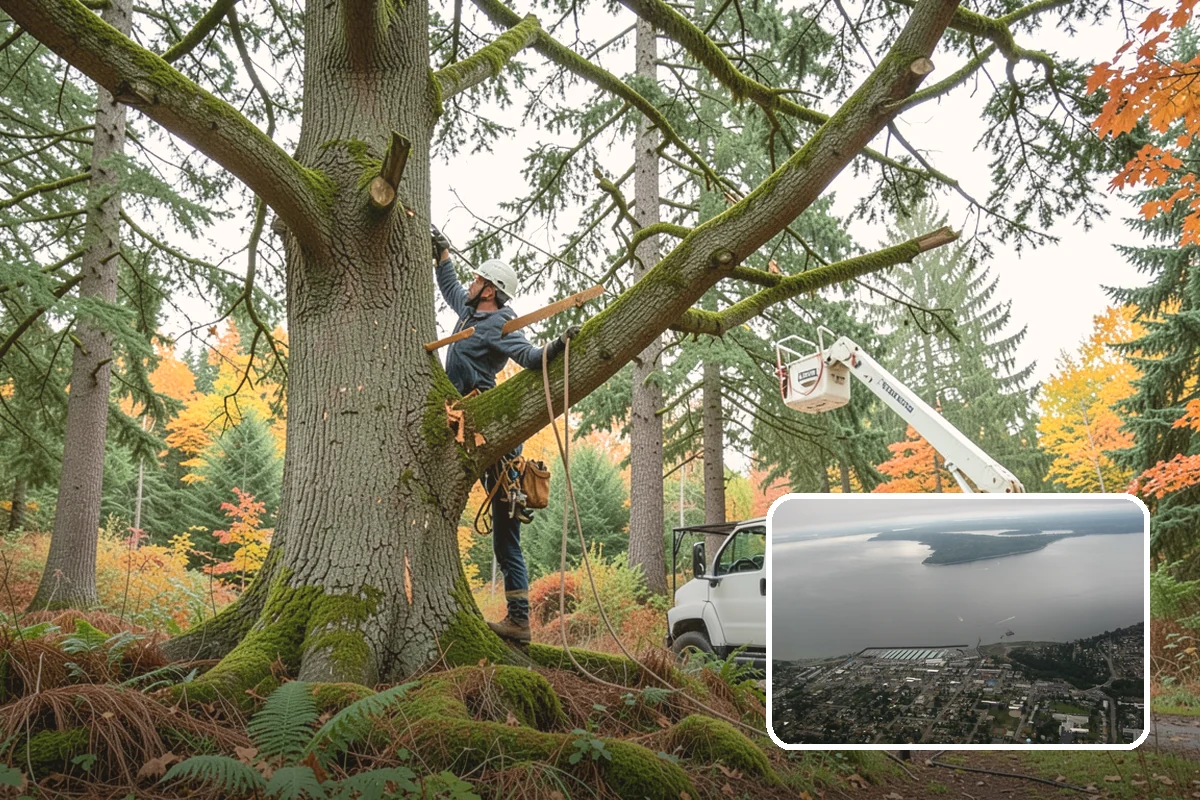 Dynamic cabling installation in Des Moines, King County, WA - Reduces the risk of limb or stem failure
