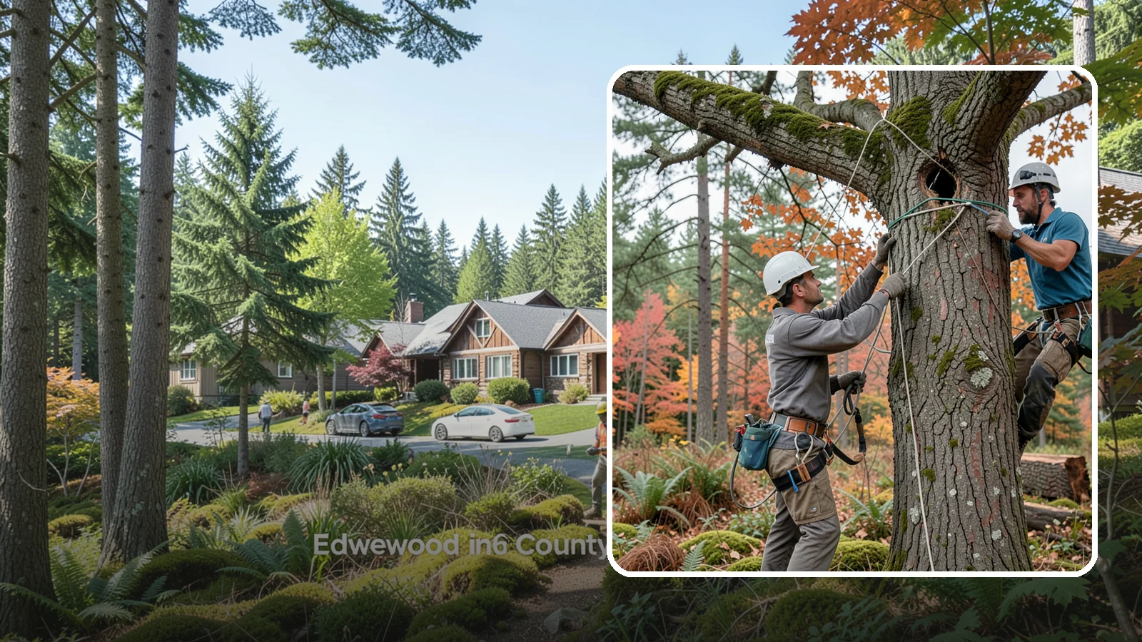 Dynamic cabling installation in Edgewood, Pierce County, WA - The installation of flexible support systems that allow natural movement.