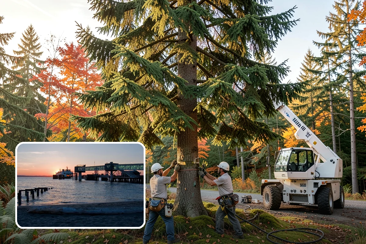 Dynamic cabling installation in Edmonds, Snohomish County, WA - Reduces the risk of limb or stem failure