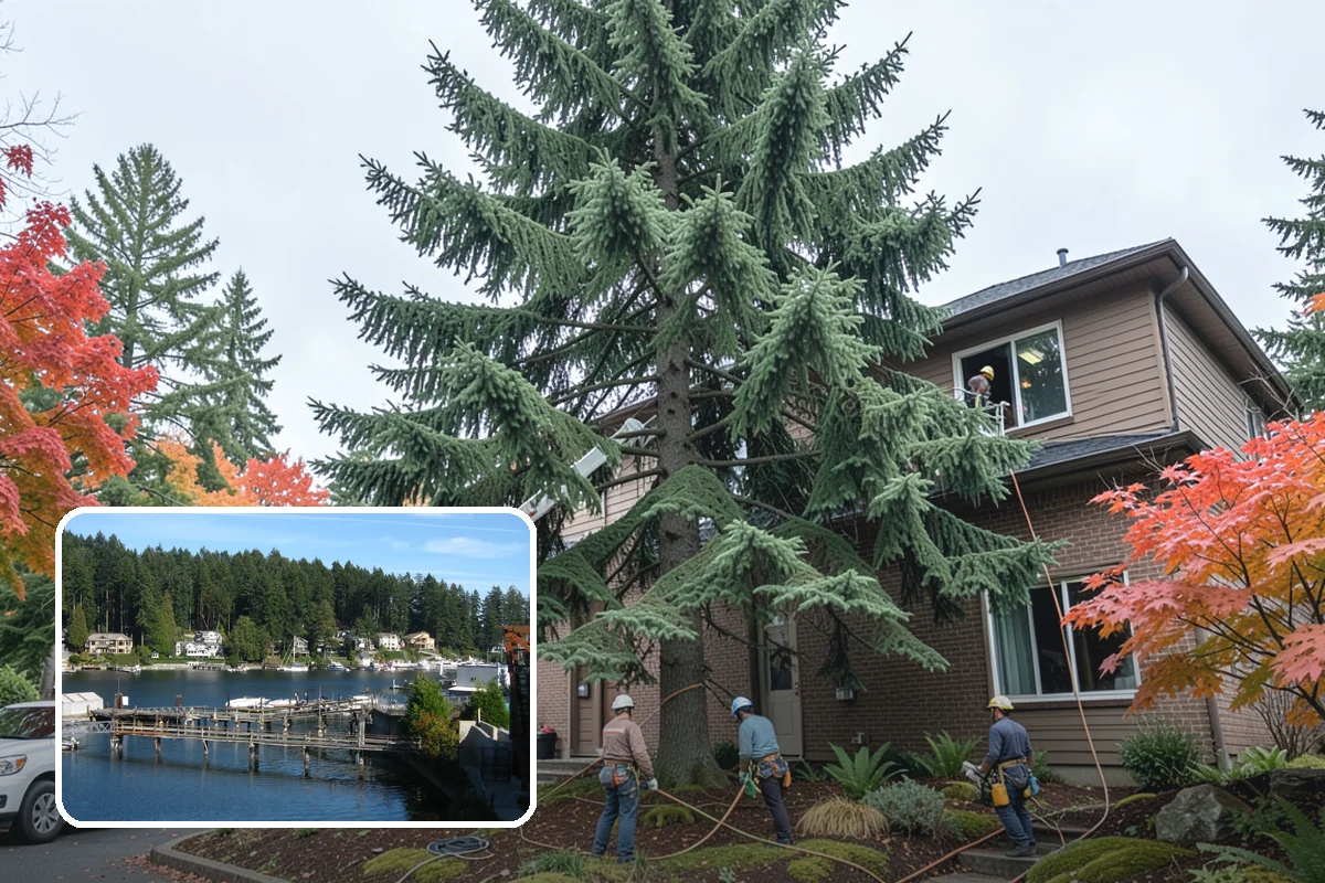 Dynamic cabling installation in Gig Harbor, Pierce County, WA - Reduces the risk of limb or stem failure