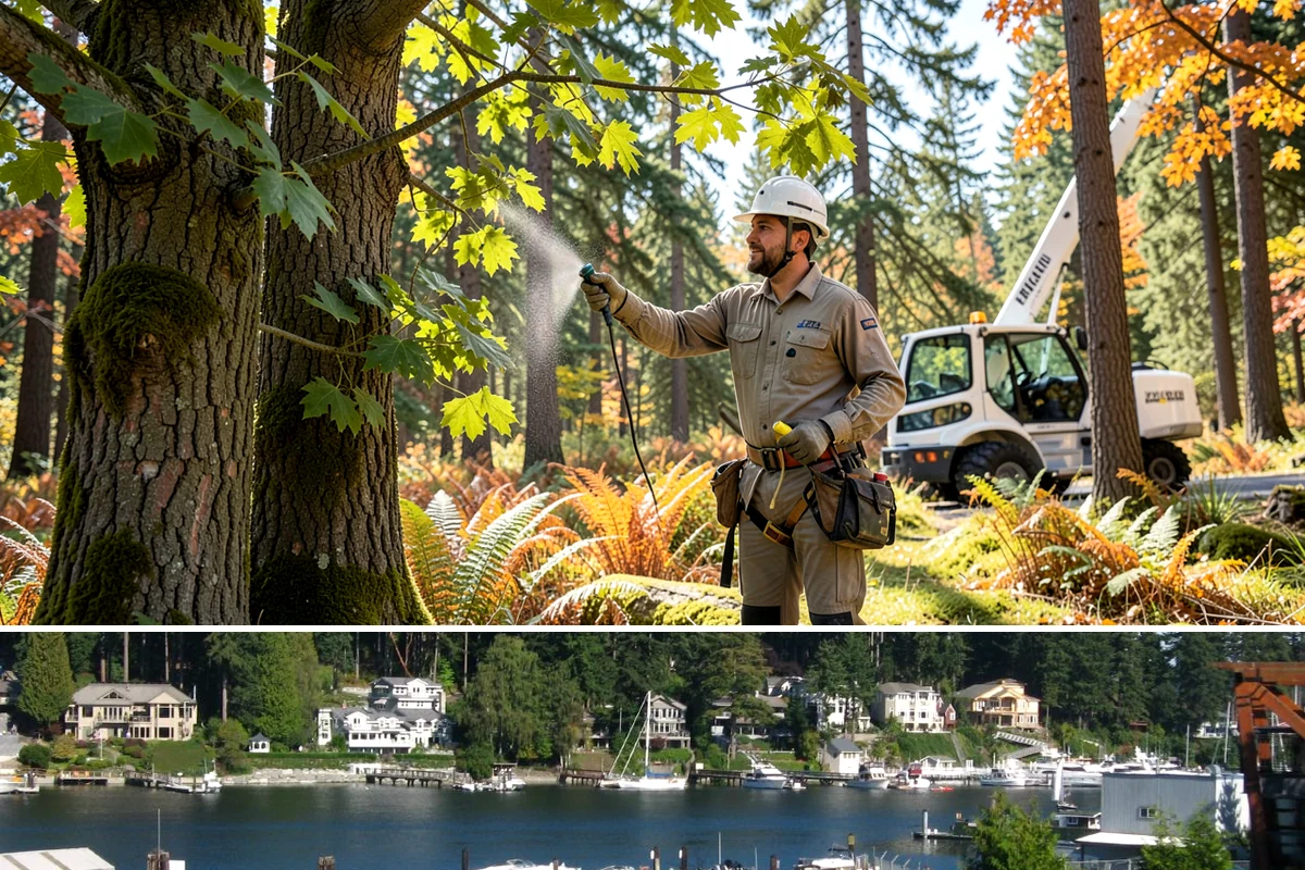 Dynamic cabling installation in Gig Harbor, Pierce County, WA - Work should follow recognized arboricultural standards matched to current site conditions rather than a fixed season.