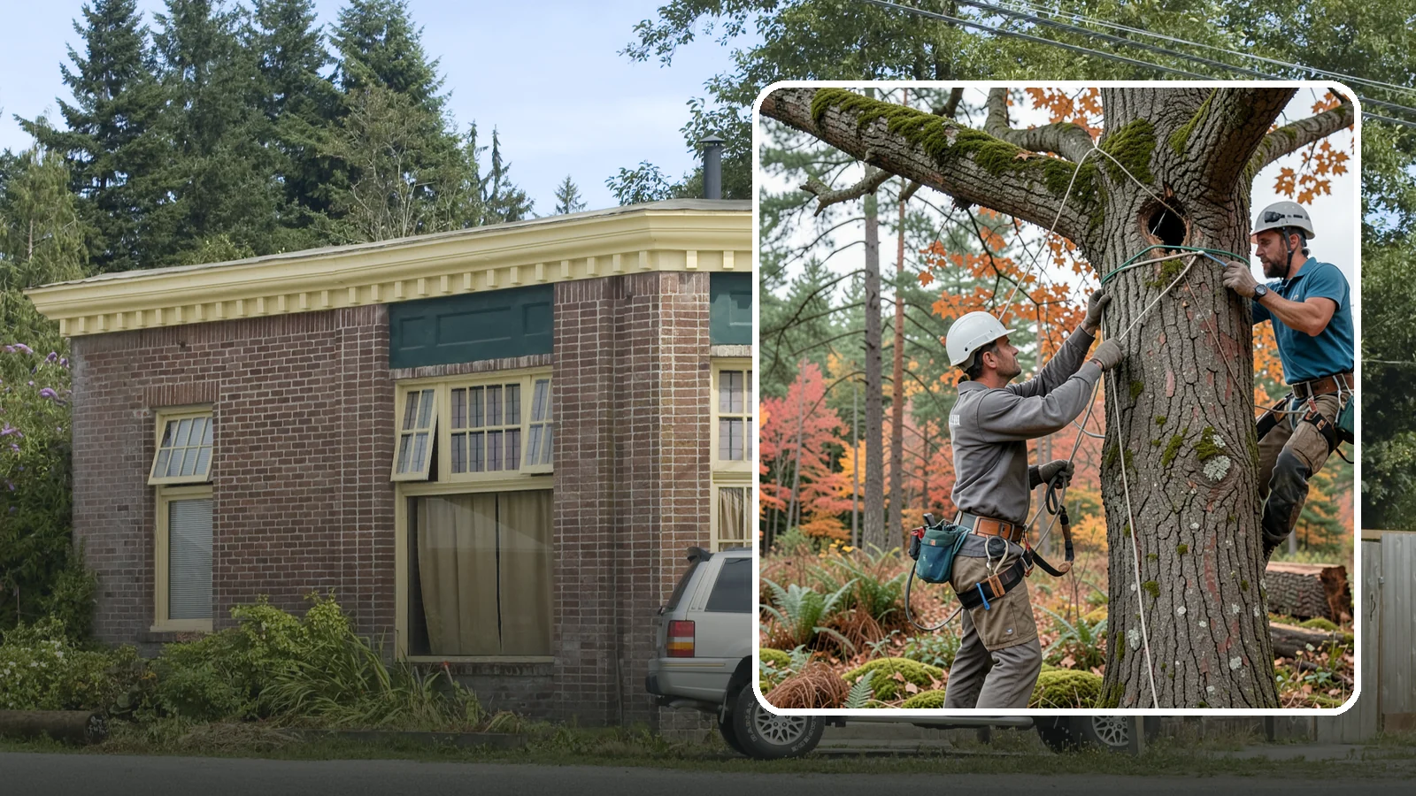 Dynamic cabling installation in Hamilton, Skagit County, WA - The installation of flexible support systems that allow natural movement.