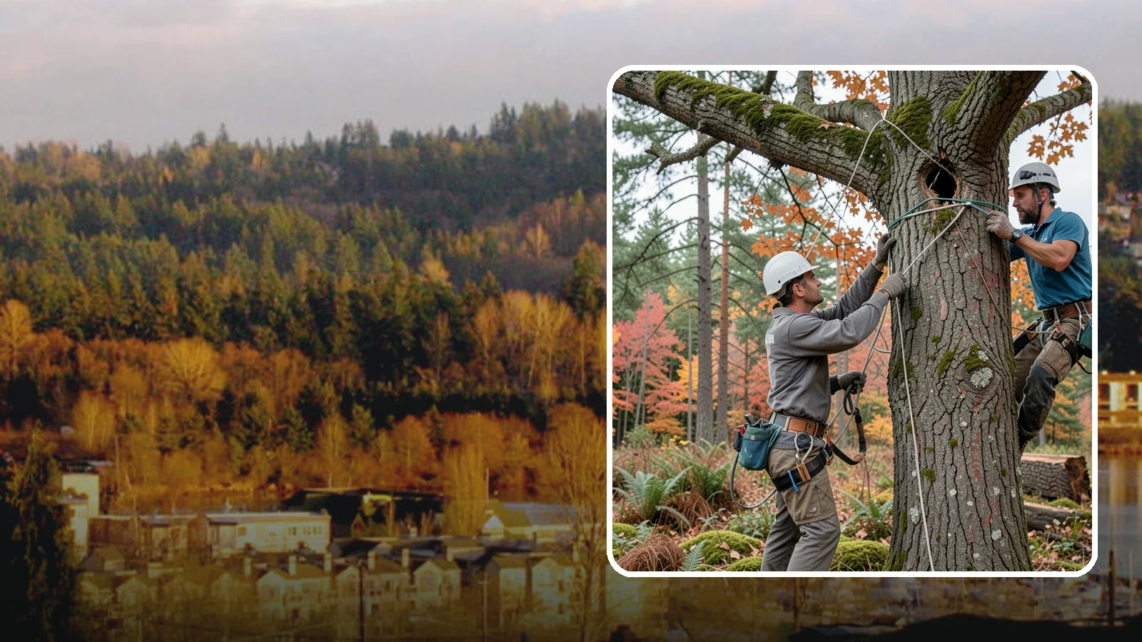Dynamic cabling installation in Kenmore, King County, WA - The installation of flexible support systems that allow natural movement.