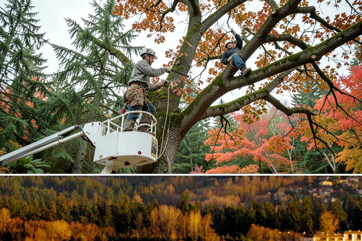 Dynamic cabling installation in Kenmore, King County, WA - Work should follow recognized arboricultural standards matched to current site conditions rather than a fixed season.