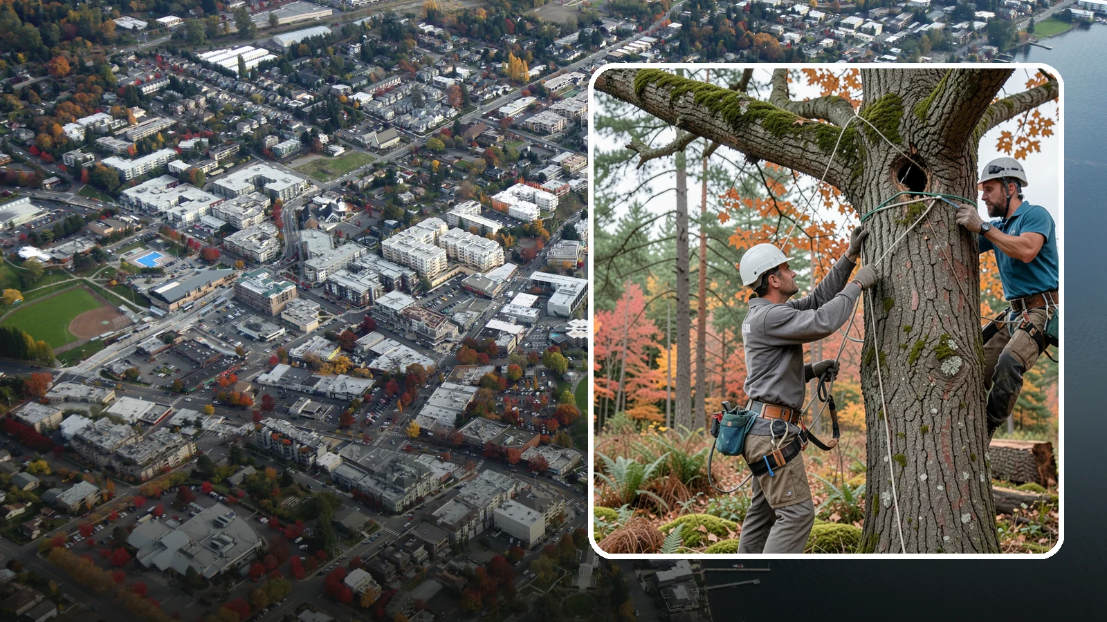 Dynamic cabling installation in Kirkland, King County, WA - The installation of flexible support systems that allow natural movement.