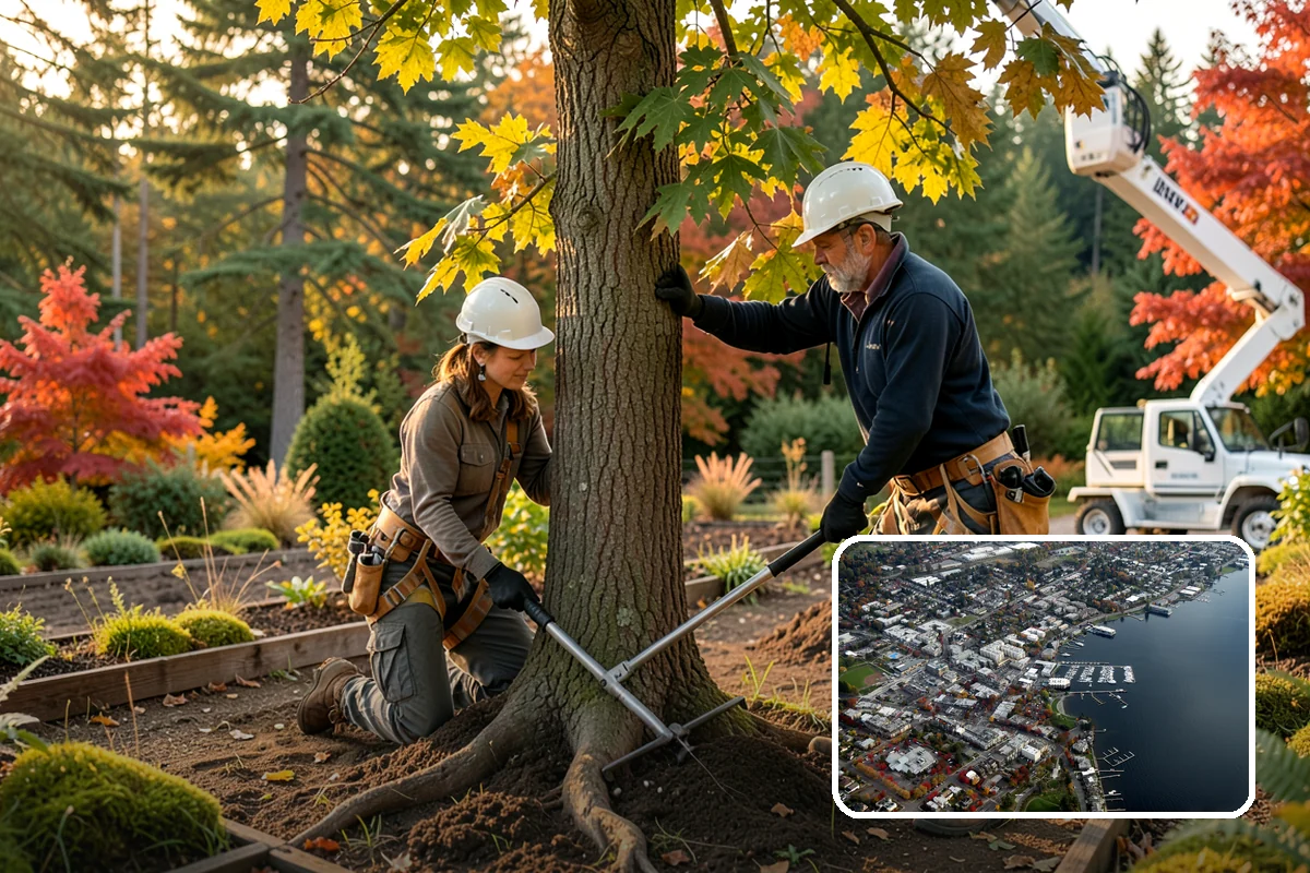 Dynamic cabling installation in Kirkland, King County, WA - Reduces the risk of limb or stem failure