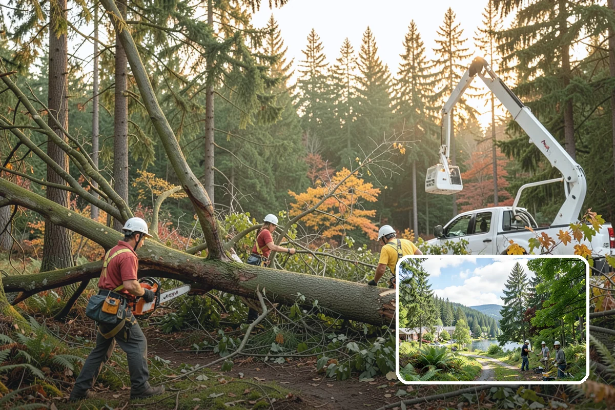 Dynamic cabling installation in Lake Forest Park, King County, WA - Reduces the risk of limb or stem failure