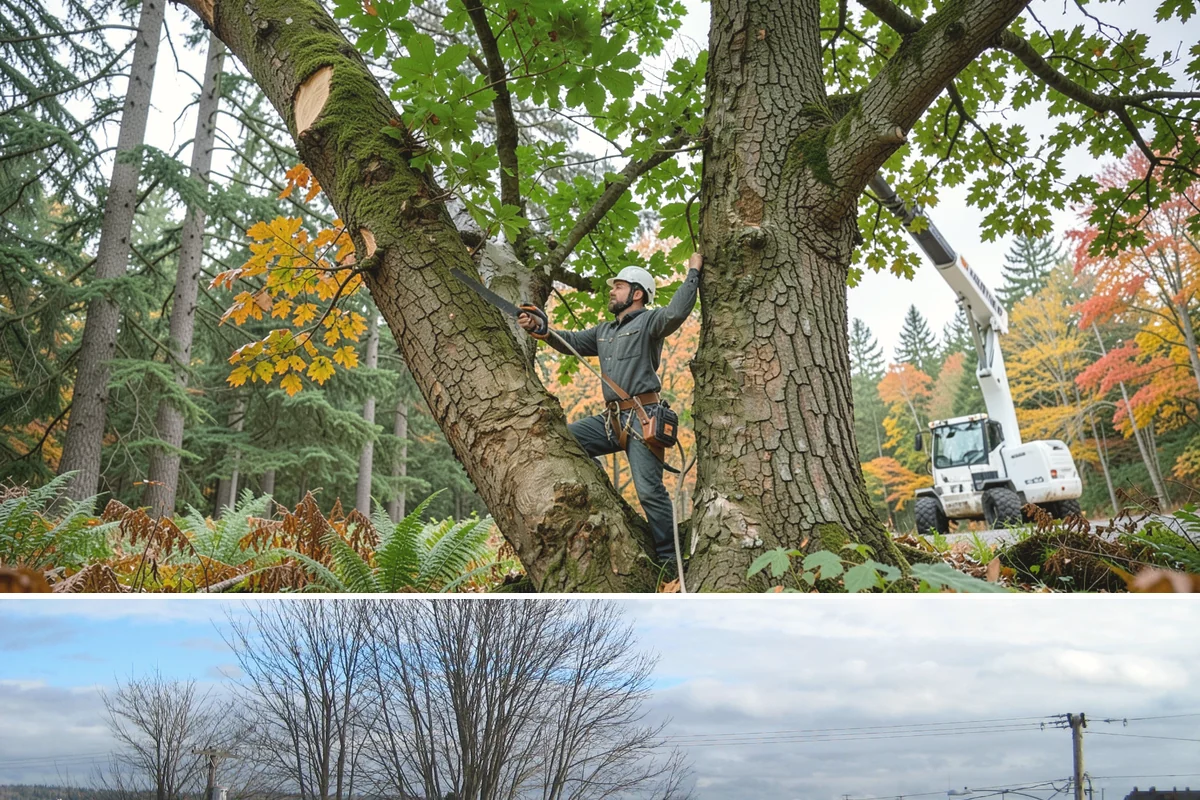 Dynamic cabling installation in Langley, Island County, WA - Work should follow recognized arboricultural standards matched to current site conditions rather than a fixed season.