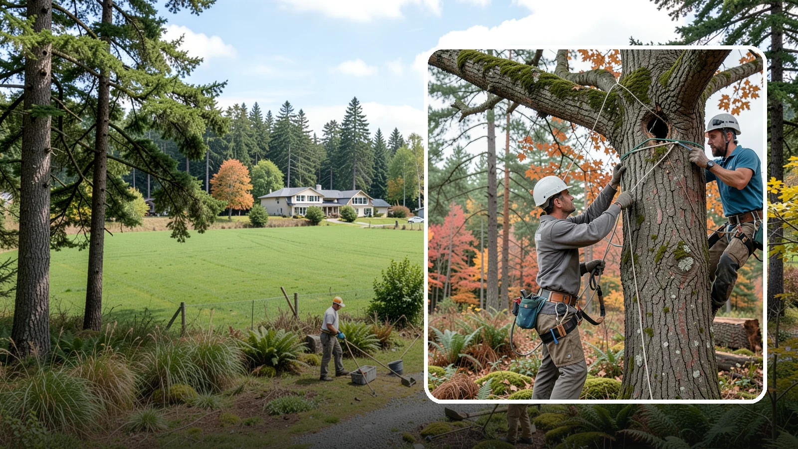 Dynamic cabling installation in Lyman, Skagit County, WA - The installation of flexible support systems that allow natural movement.