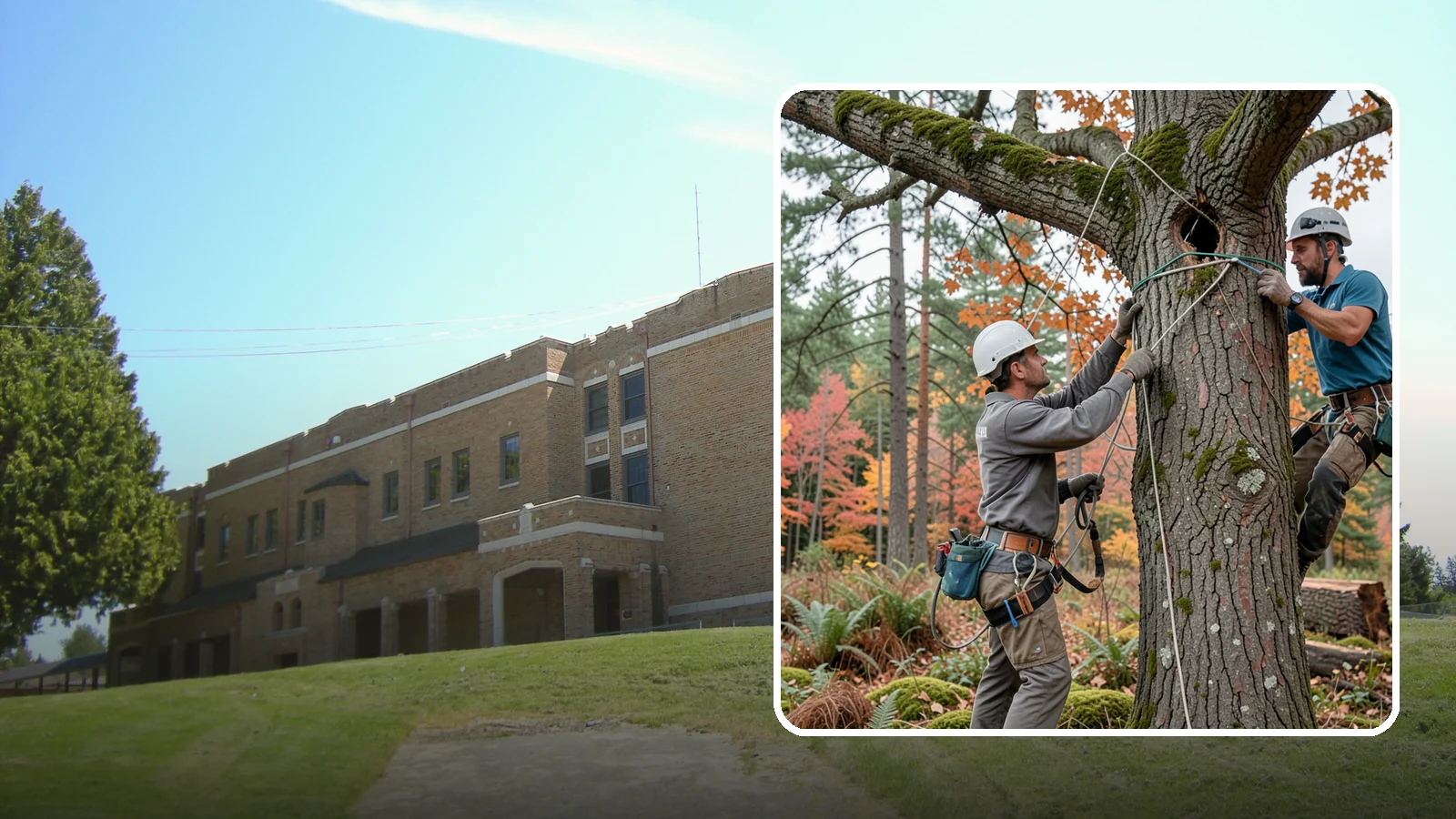 Dynamic cabling installation in Maple Valley, King County, WA - The installation of flexible support systems that allow natural movement.