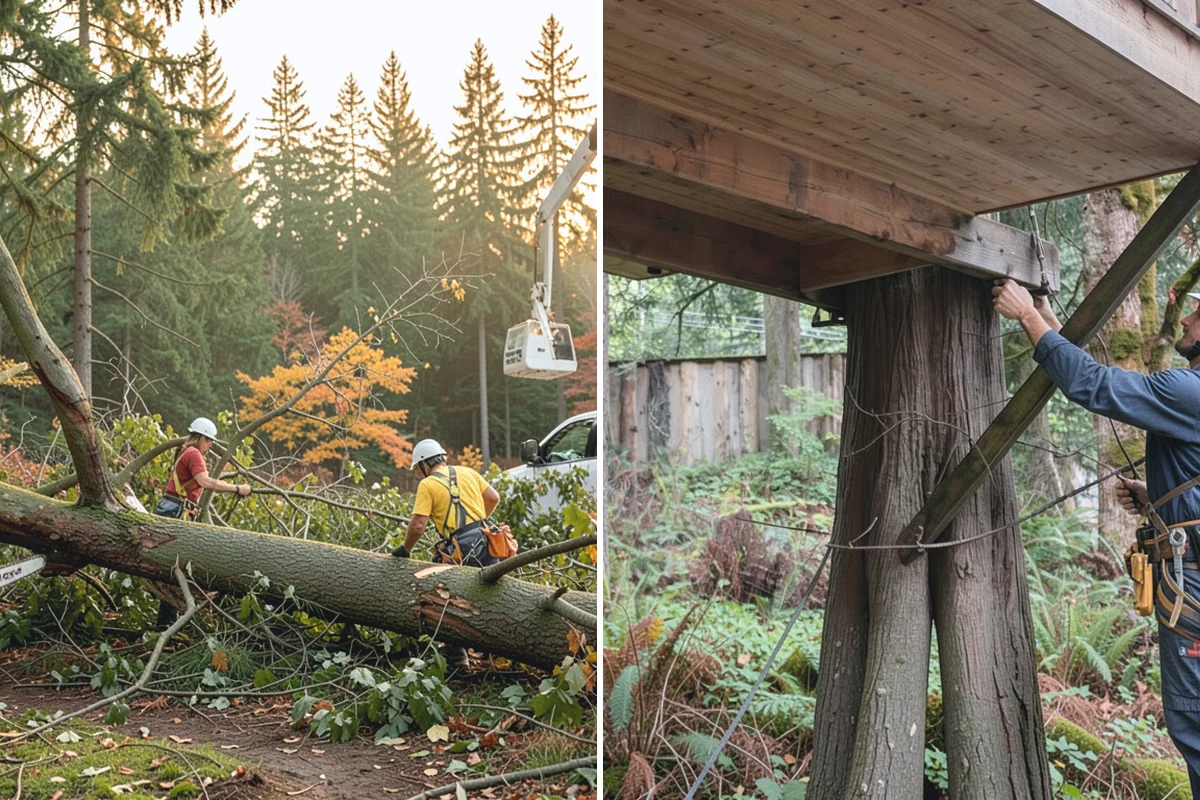 Dynamic cabling installation in Marysville, Snohomish County, WA - Assess structural defects and load paths