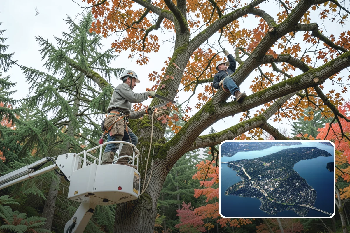 Dynamic cabling installation in Mercer Island, King County, WA - Reduces the risk of limb or stem failure