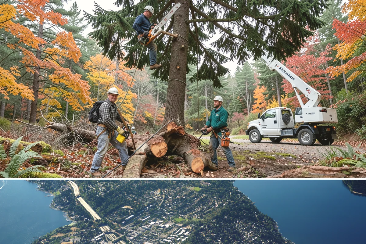 Dynamic cabling installation in Mercer Island, King County, WA - Work should follow recognized arboricultural standards matched to current site conditions rather than a fixed season.