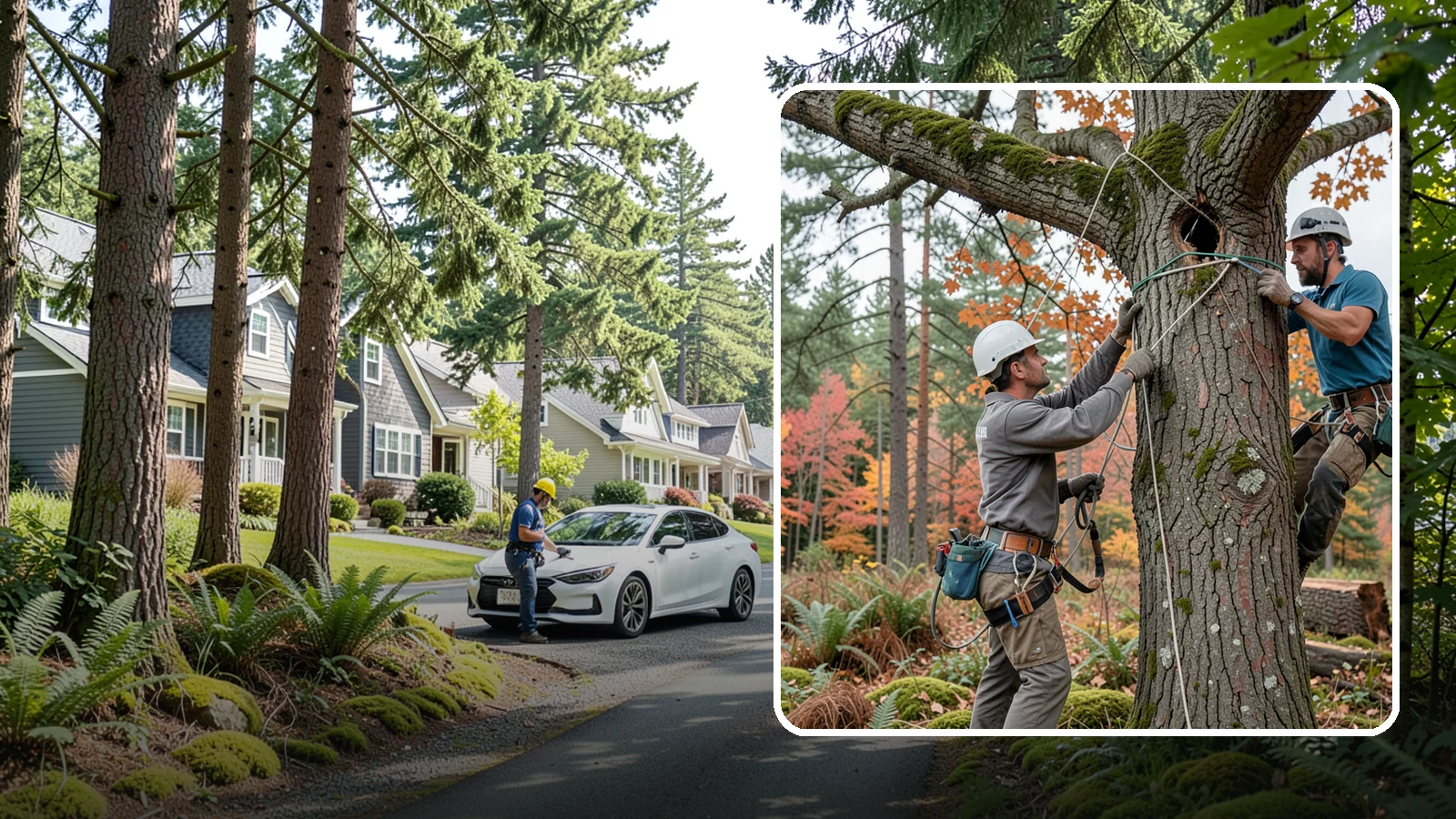 Dynamic cabling installation in Normandy Park, King County, WA - The installation of flexible support systems that allow natural movement.