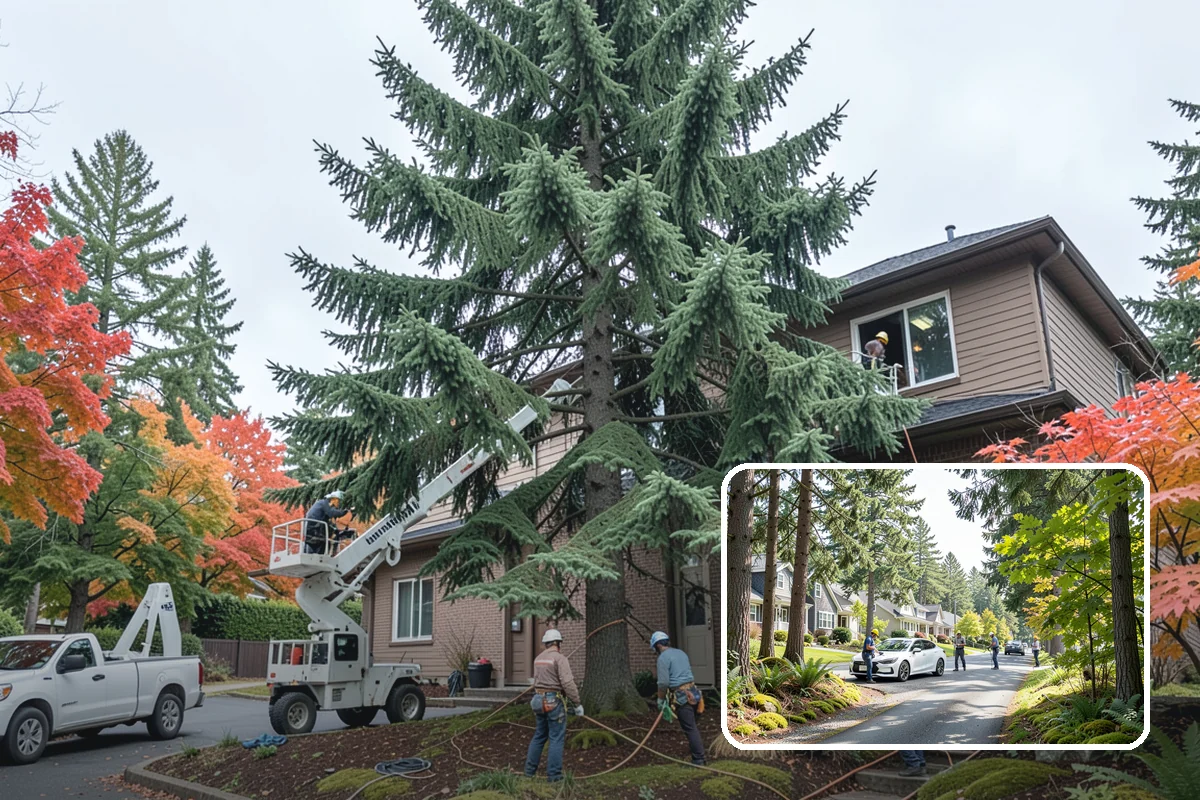Dynamic cabling installation in Normandy Park, King County, WA - Reduces the risk of limb or stem failure