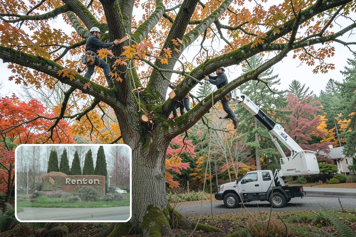 Dynamic cabling installation in Renton, King County, WA - Reduces the risk of limb or stem failure