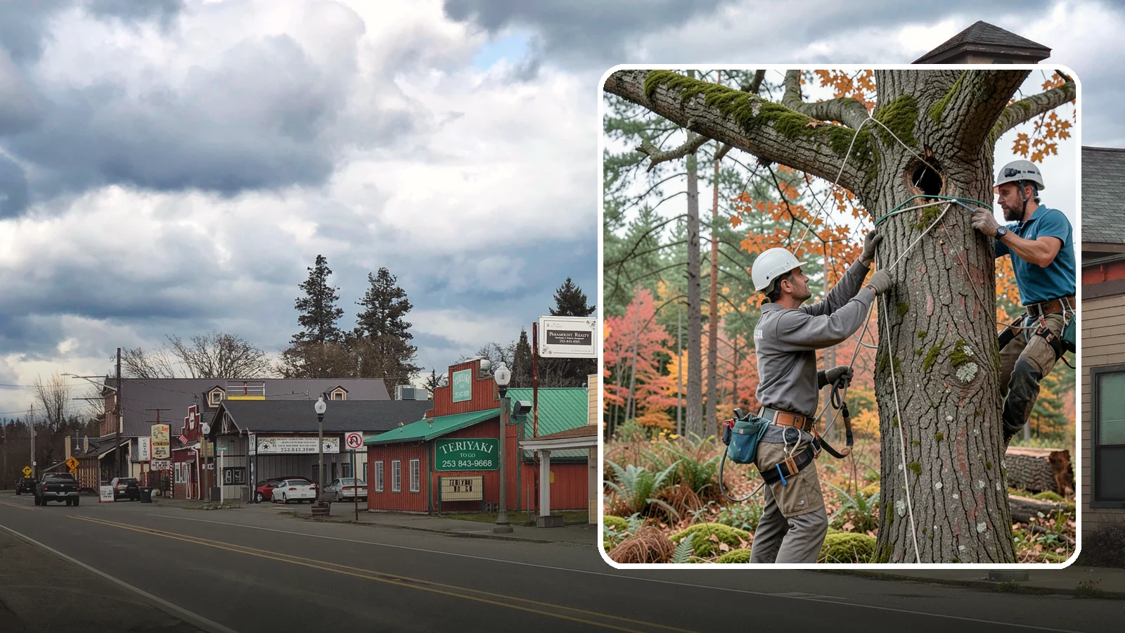 Dynamic cabling installation in Roy, Pierce County, WA - The installation of flexible support systems that allow natural movement.