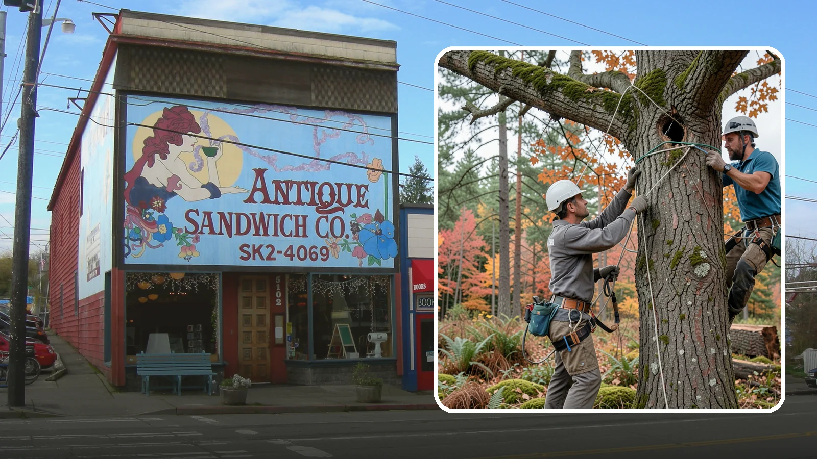 Dynamic cabling installation in Ruston, Pierce County, WA - The installation of flexible support systems that allow natural movement.