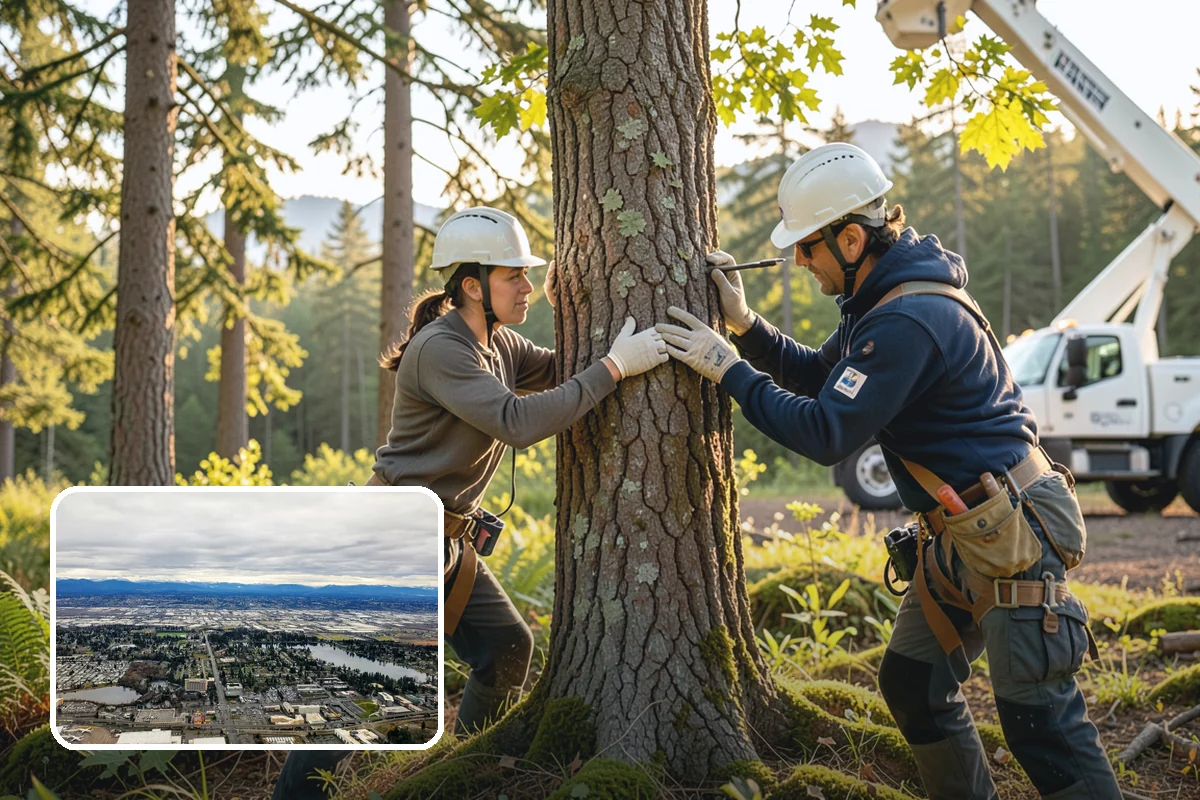 Dynamic cabling installation in SeaTac, King County, WA - Reduces the risk of limb or stem failure