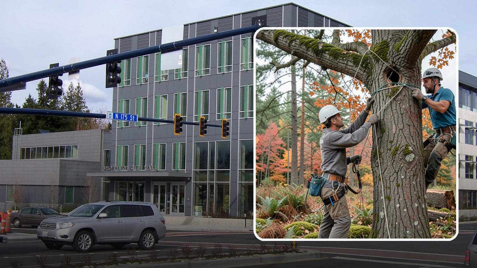 Dynamic cabling installation in Shoreline, King County, WA - The installation of flexible support systems that allow natural movement.