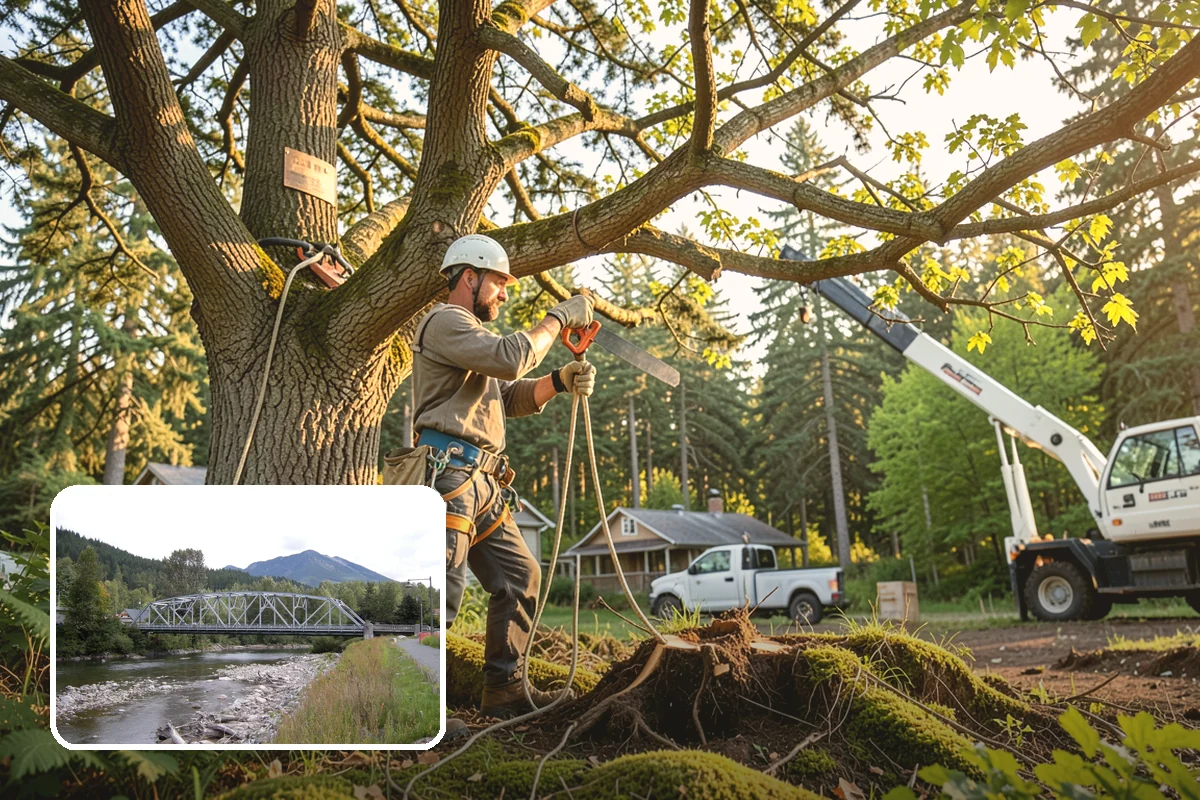 Dynamic cabling installation in Skykomish, King County, WA - Reduces the risk of limb or stem failure