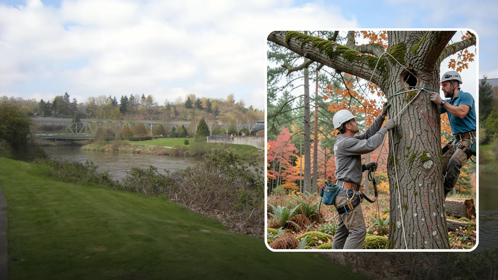 Dynamic cabling installation in Tukwila, King County, WA - The installation of flexible support systems that allow natural movement.
